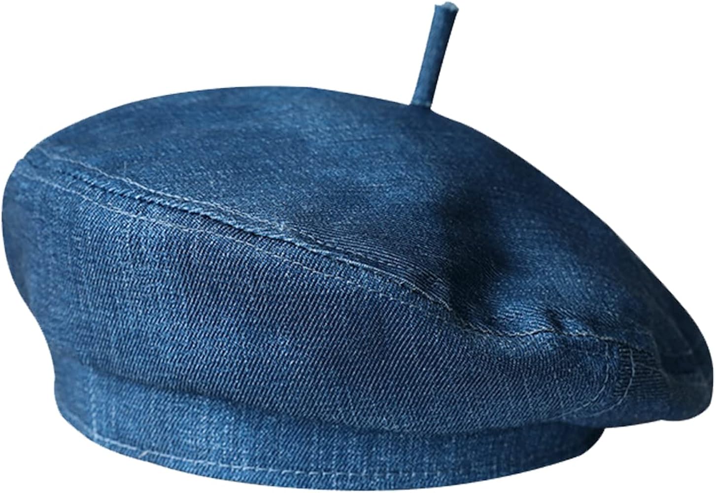 Amazon.com: Nanwansu Women Denim Cotton Beret Hat Strap Artist Hat